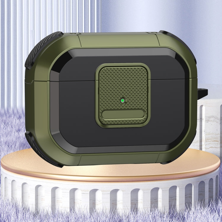 For AirPods Pro 2 Wireless Earphones Protective Case(Army Green) - For AirPods Pro 2 by PMC Jewellery | Online Shopping South Africa | PMC Jewellery | Buy Now Pay Later Mobicred