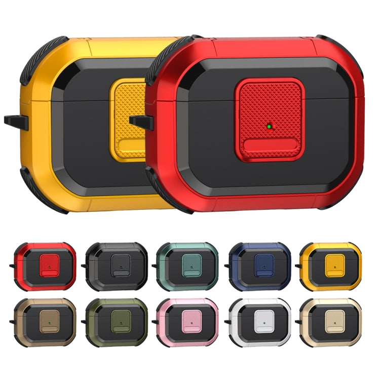 For AirPods Pro 2 Wireless Earphones Protective Case(Gold) - For AirPods Pro 2 by PMC Jewellery | Online Shopping South Africa | PMC Jewellery | Buy Now Pay Later Mobicred