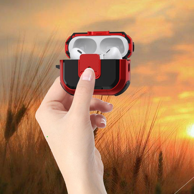 For AirPods Pro 2 Wireless Earphones Protective Case(Red) - For AirPods Pro 2 by PMC Jewellery | Online Shopping South Africa | PMC Jewellery | Buy Now Pay Later Mobicred