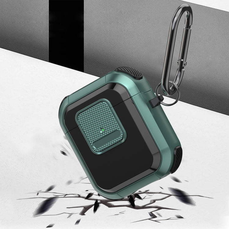 For AirPods 2 / 1 Wireless Earphones Protective Case(Army Green) - For AirPods 1/2 by PMC Jewellery | Online Shopping South Africa | PMC Jewellery | Buy Now Pay Later Mobicred