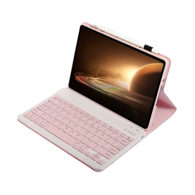 For OPPO Pad 2 11.61 inch 2023 OP13 Lambskin Texture Ultra-thin Detachable Bluetooth Keyboard Leather Case(Pink) - Others Keyboard by PMC TechLife | Online Shopping South Africa | PMC TechLife