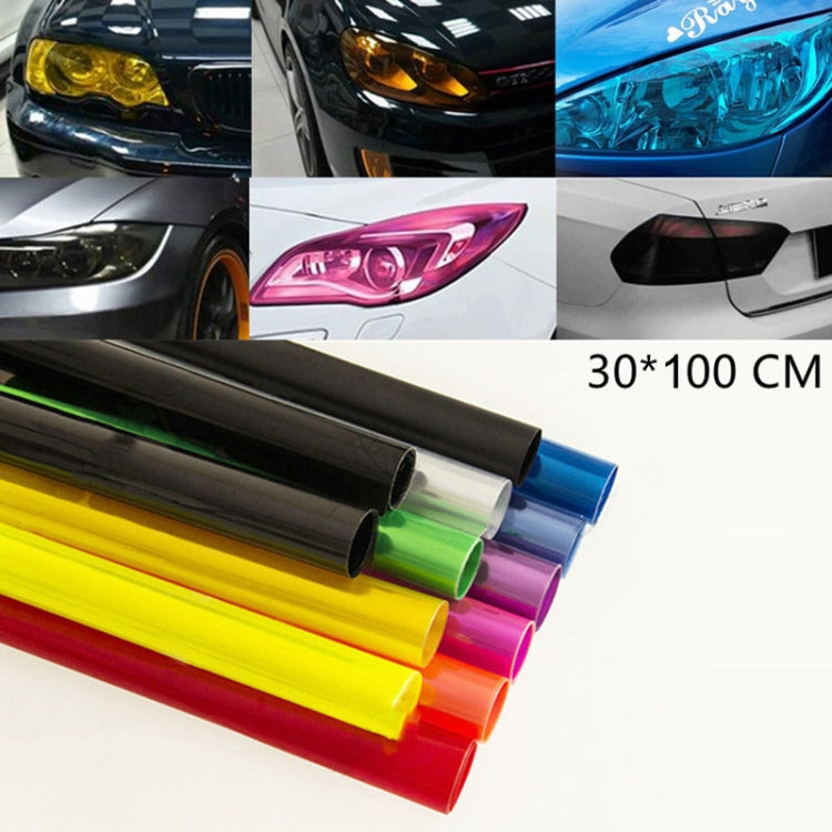2pcs Car Headlight Protective Film Tail Light Film Motorcycle Fog Light Film, Size:30 x 100cm(Red) - Auto Film by PMC TechLife | Online Shopping South Africa | PMC TechLife | Buy Now Pay Later Mobicred
