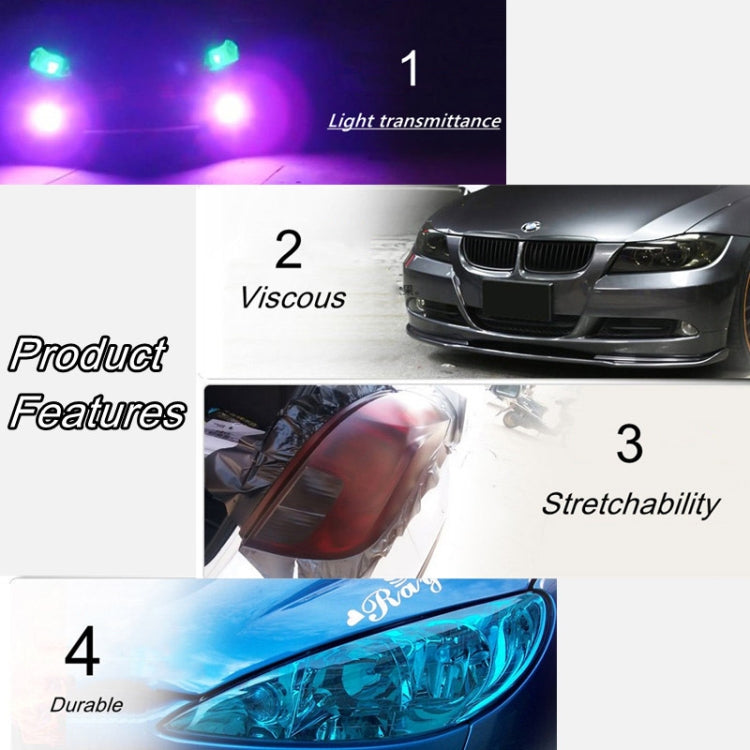 2pcs Car Headlight Protective Film Tail Light Film Motorcycle Fog Light Film, Size:30 x 100cm(Red) - Auto Film by PMC TechLife | Online Shopping South Africa | PMC TechLife | Buy Now Pay Later Mobicred