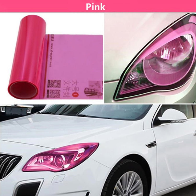 2pcs Car Headlight Protective Film Tail Light Film Motorcycle Fog Light Film, Size:30 x 100cm(Fluorescent Yellow) - Auto Film by PMC TechLife | Online Shopping South Africa | PMC TechLife | Buy Now Pay Later Mobicred