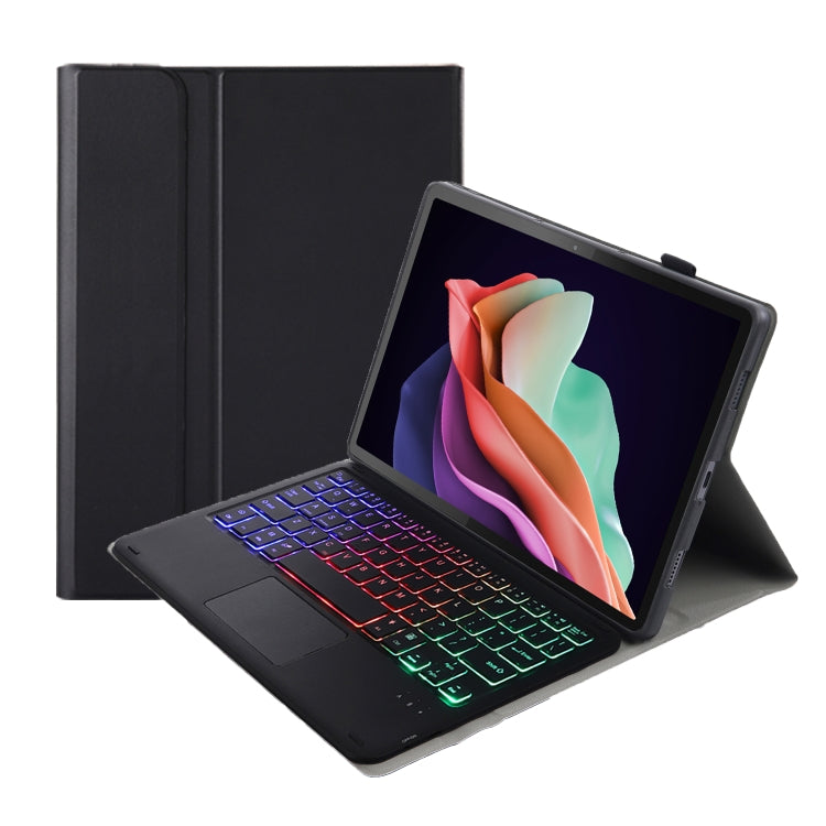 For Huawei MatePad 11 2023 AHW13-AS Lambskin Texture Ultra-thin Detachable Backlight Bluetooth Keyboard Leather Case with Touchpad(Black) - Huawei Keyboard by PMC TechLife | Online Shopping South Africa | PMC TechLife