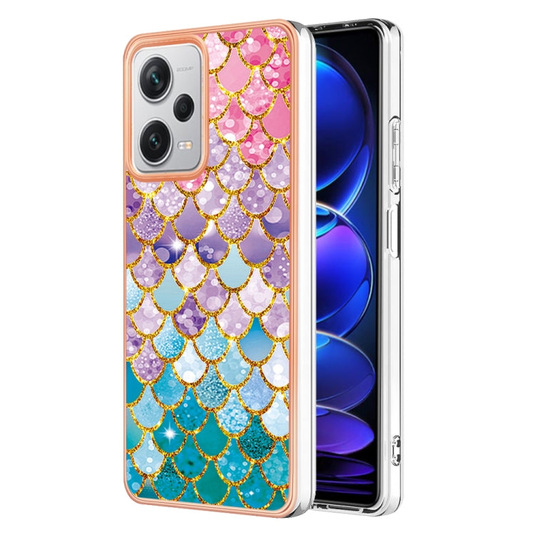 For Xiaomi Redmi Note 12 Pro+ 5G Global Electroplating IMD TPU Phone Case(Colorful Scales) - Note 12 Pro+ Cases by PMC TechLife | Online Shopping South Africa | PMC TechLife
