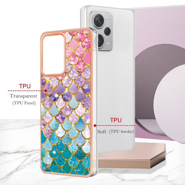 For Xiaomi Redmi Note 12 Pro+ 5G Global Electroplating IMD TPU Phone Case(Colorful Scales) - Note 12 Pro+ Cases by PMC TechLife | Online Shopping South Africa | PMC TechLife