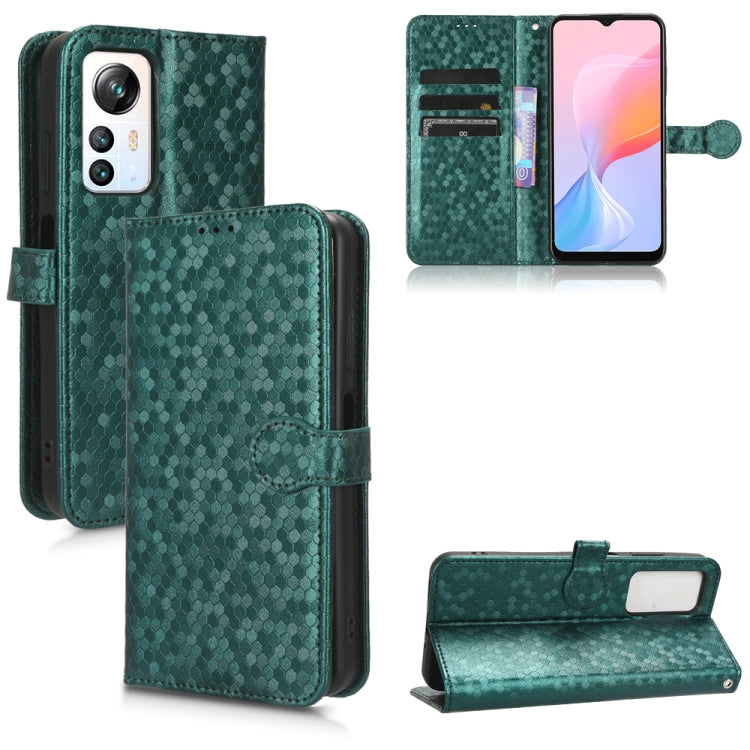 For Blackview A85 Honeycomb Dot Texture Leather Phone Case(Green) - More Brand by PMC TechLife | Online Shopping South Africa | PMC TechLife | Buy Now Pay Later Mobicred