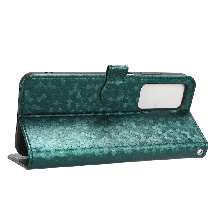 For Blackview A85 Honeycomb Dot Texture Leather Phone Case(Green) - More Brand by PMC TechLife | Online Shopping South Africa | PMC TechLife | Buy Now Pay Later Mobicred