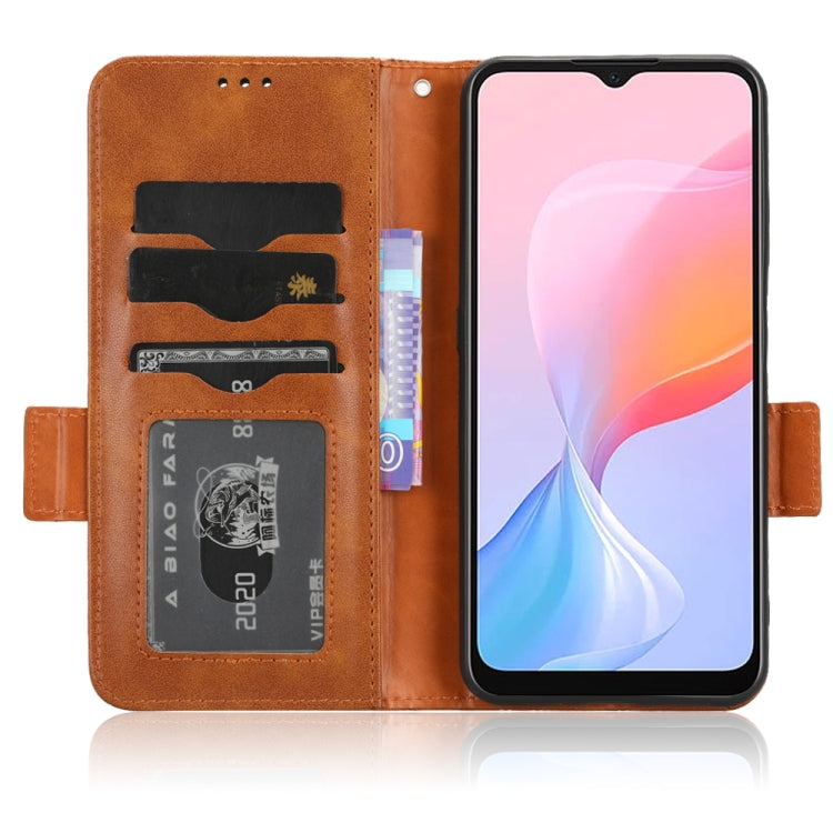 For Blackview A85 Symmetrical Triangle Leather Phone Case(Brown) - More Brand by PMC TechLife | Online Shopping South Africa | PMC TechLife | Buy Now Pay Later Mobicred