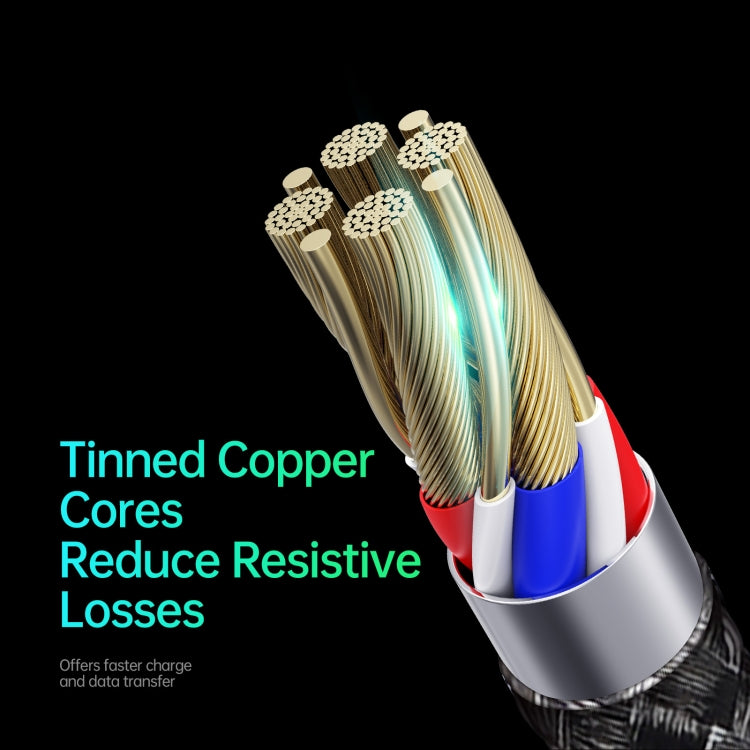 DUZZONA A4 5A USB-C / Type-C to USB-C / Type-C + 8 Pin + Micro USB Fast Charging Data Cable, Cable Length: 1.3m - free shipping - PMC Jewellery - Order now!