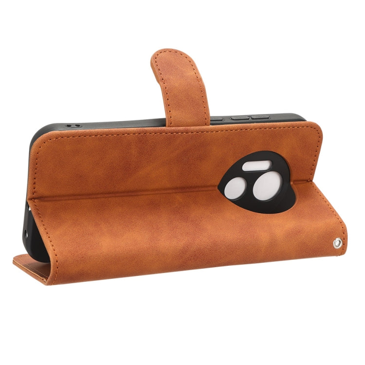 For Doogee X97 / X97 Pro Skin Feel Magnetic Flip Leather Phone Case(Brown) - Doogee Cases by PMC TechLife | Online Shopping South Africa | PMC TechLife | Buy Now Pay Later Mobicred