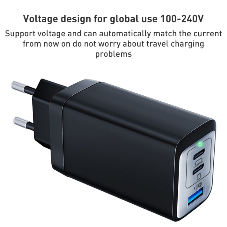 65W Dual PD USB-C / Type-C + USB 3-Port Gan Fast Charging Charger, Plug:US Plug(White) - free shipping - PMC Jewellery - Order now!