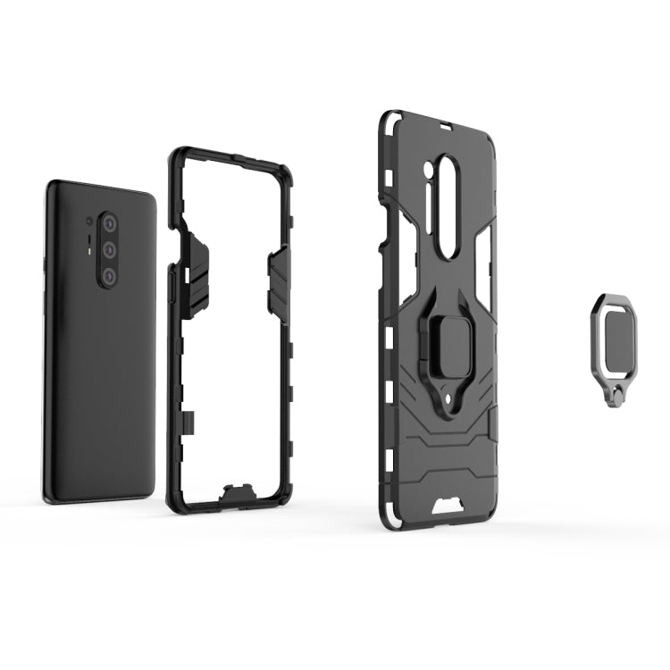 For OnePlus 8 Pro PC + TPU Anti-fall Protective Case with Ring Holder(Red) - OnePlus Cases by PMC TechLife | Online Shopping South Africa | PMC TechLife
