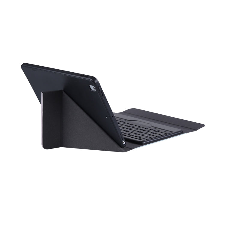 For iPad 10th Gen 10.9 2022 B10S Triangle Holder Three-color Backlight Bluetooth Keyboard Leather Case(Black) - Universal by PMC TechLife | Online Shopping South Africa | PMC TechLife