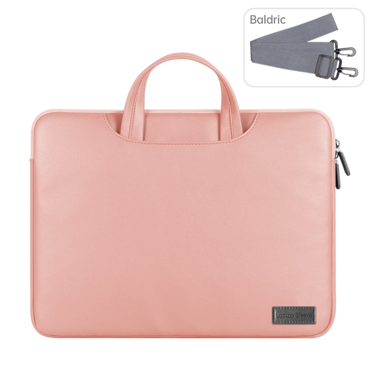 Waterproof PU Laptop Bag Inner Bag, Size:15 inch(Rose Gold) - Other by PMC Jewellery | Online Shopping South Africa | PMC Jewellery | Buy Now Pay Later Mobicred