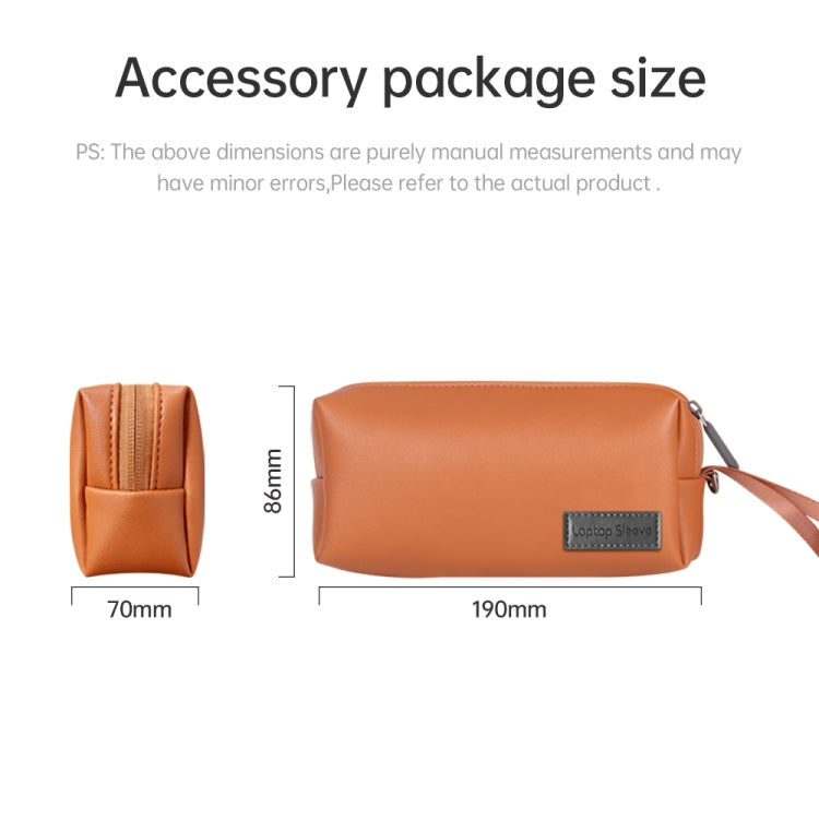 Waterproof PU Laptop Bag Inner Bag with Power Pack, Size:13 / 14 inch(Grey) - Other by PMC TechLife | Online Shopping South Africa | PMC TechLife | Buy Now Pay Later Mobicred
