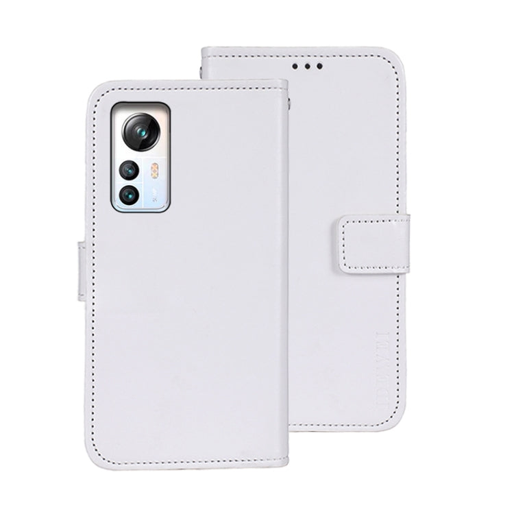 For Blackview A85 idewei Crazy Horse Texture Leather Phone Case with Holder(White) - More Brand by idewei | Online Shopping South Africa | PMC TechLife | Buy Now Pay Later Mobicred