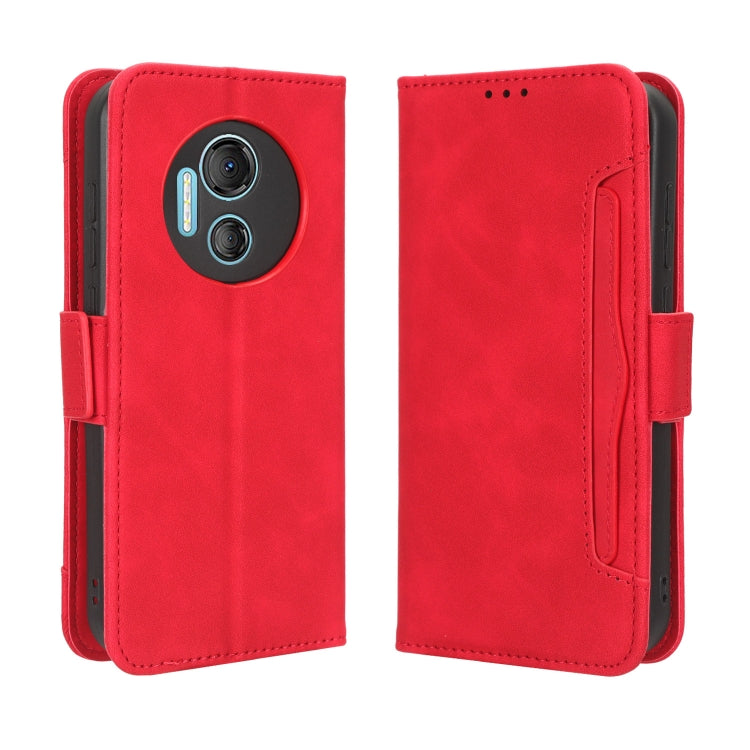 For Doogee X97 / X97 Pro Skin Feel Calf Texture Card Slots Leather Phone Case(Red) - Doogee Cases by PMC TechLife | Online Shopping South Africa | PMC TechLife | Buy Now Pay Later Mobicred