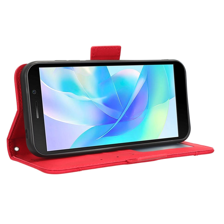 For Doogee X97 / X97 Pro Skin Feel Calf Texture Card Slots Leather Phone Case(Red) - Doogee Cases by PMC TechLife | Online Shopping South Africa | PMC TechLife | Buy Now Pay Later Mobicred