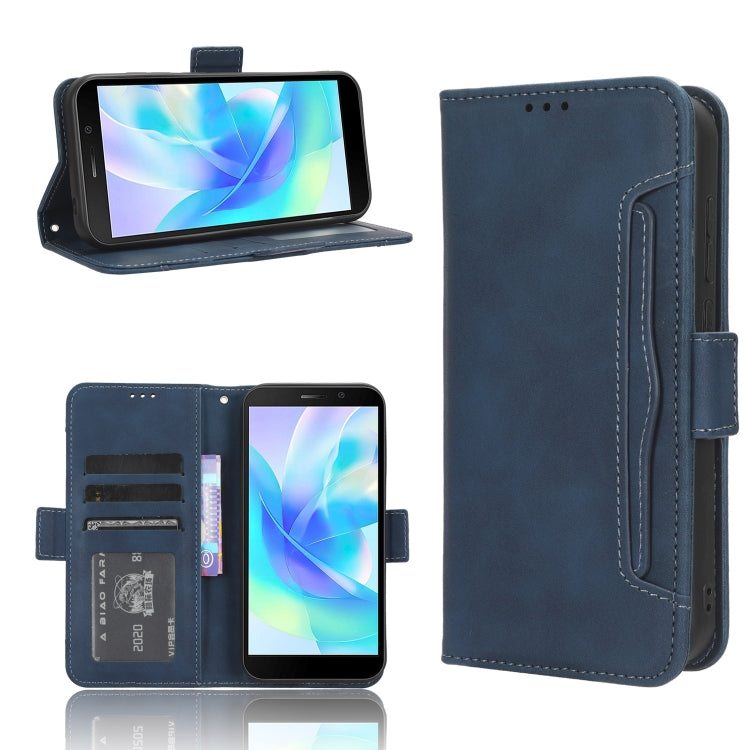 For Doogee X97 / X97 Pro Skin Feel Calf Texture Card Slots Leather Phone Case(Blue) - Doogee Cases by PMC TechLife | Online Shopping South Africa | PMC TechLife | Buy Now Pay Later Mobicred