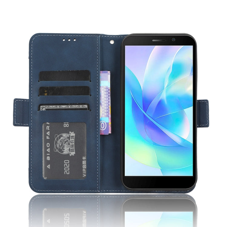 For Doogee X97 / X97 Pro Skin Feel Calf Texture Card Slots Leather Phone Case(Blue) - Doogee Cases by PMC TechLife | Online Shopping South Africa | PMC TechLife | Buy Now Pay Later Mobicred