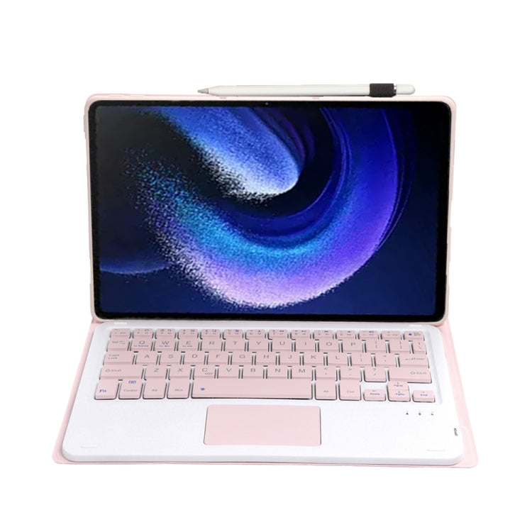 For Xiaomi Pad 6 / Pad 6 Pro A0N7-A Lambskin Texture Ultra-thin Bluetooth Keyboard Leather Case with Touchpad(Pink) - Others Keyboard by PMC TechLife | Online Shopping South Africa | PMC TechLife