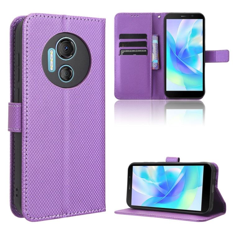 For Doogee X97 / X97 Pro Diamond Texture Leather Phone Case(Purple) - free shipping - PMC TechLife - Order now!