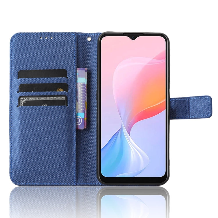 For Blackview A85 Diamond Texture Leather Phone Case(Blue) - More Brand by PMC TechLife | Online Shopping South Africa | PMC TechLife | Buy Now Pay Later Mobicred