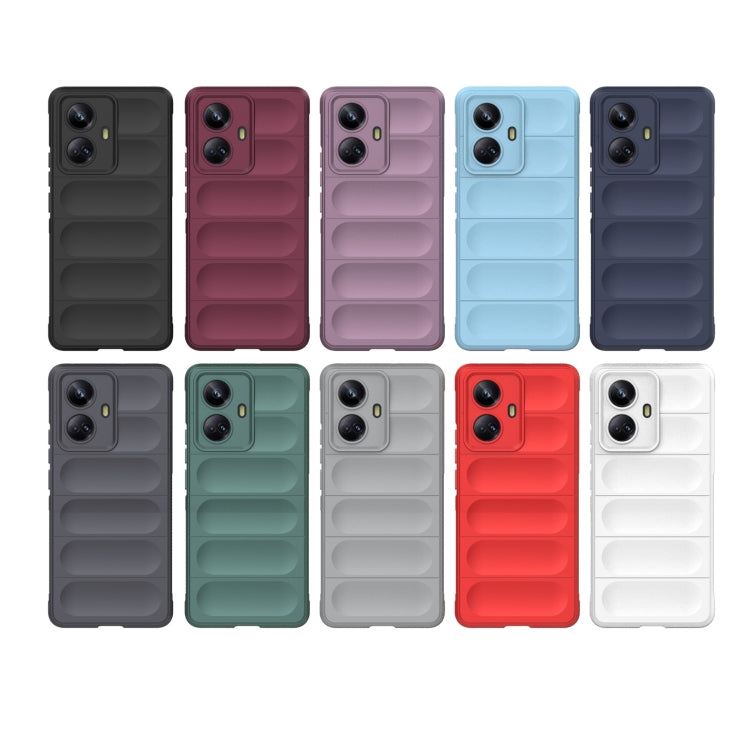 For Realme 10 Pro+ 5G Magic Shield TPU + Flannel Phone Case(Grey) - free shipping - PMC TechLife - Order now!