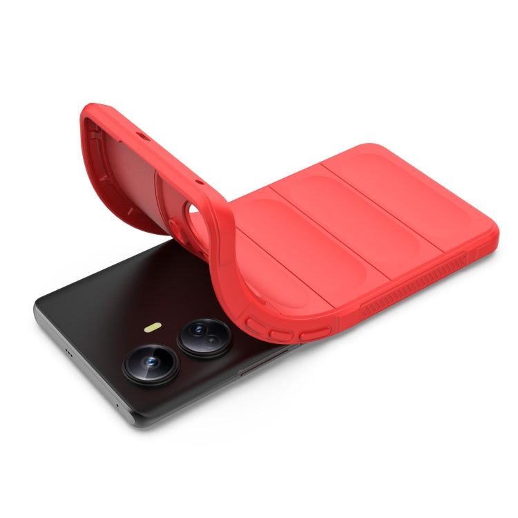 For Realme 10 Pro+ 5G Magic Shield TPU + Flannel Phone Case(Grey) - free shipping - PMC TechLife - Order now!