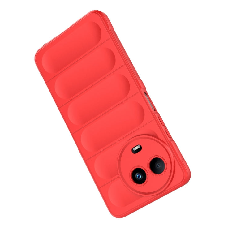 For Realme 11 5G Global Magic Shield TPU + Flannel Phone Case(Wine Red) - Realme Cases by PMC TechLife | Online Shopping South Africa | PMC TechLife | Buy Now Pay Later Mobicred