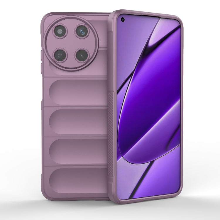 For Realme 11 4G Global Magic Shield TPU + Flannel Phone Case(Purple) - free shipping - PMC TechLife - Order now!