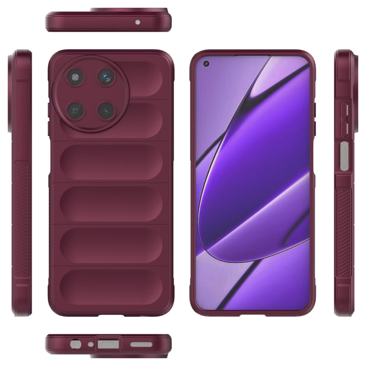 For Realme 11 4G Global Magic Shield TPU + Flannel Phone Case(Purple) - free shipping - PMC TechLife - Order now!