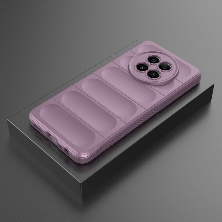 For Realme 12 5G Global Magic Shield TPU + Flannel Phone Case(Purple) - Realme Cases by PMC TechLife | Online Shopping South Africa | PMC TechLife | Buy Now Pay Later Mobicred