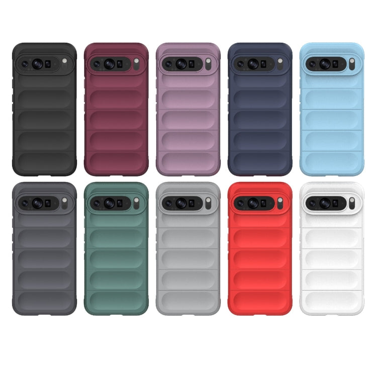 For Google Pixel 9 Pro XL 5G Magic Shield TPU + Flannel Phone Case(Black) - Google Cases by PMC TechLife | Online Shopping South Africa | PMC TechLife | Buy Now Pay Later Mobicred
