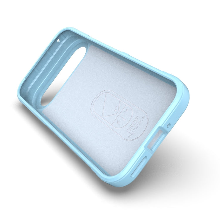 For Google Pixel 9 5G Global Magic Shield TPU + Flannel Phone Case(Red) - Google Cases by PMC TechLife | Online Shopping South Africa | PMC TechLife | Buy Now Pay Later Mobicred