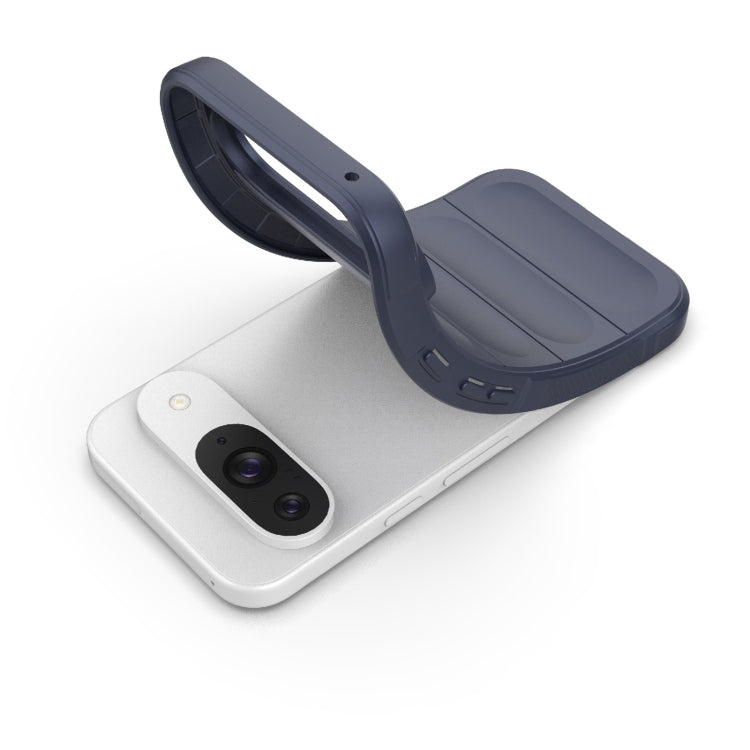 For Google Pixel 9 5G Global Magic Shield TPU + Flannel Phone Case(Red) - Google Cases by PMC TechLife | Online Shopping South Africa | PMC TechLife | Buy Now Pay Later Mobicred