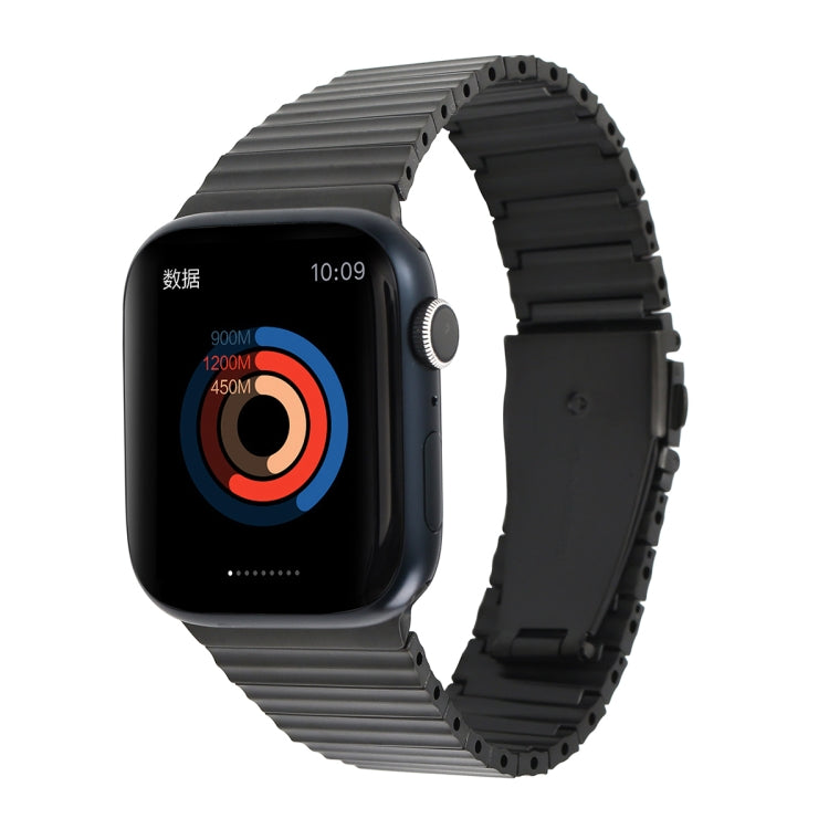 Ocean Metal Replacement Watch Band For Apple Watch 9 41mm(Black) - Watch Bands by PMc TechLife | Online Shopping South Africa | PMc TechLife | Buy Now Pay Later Mobicred