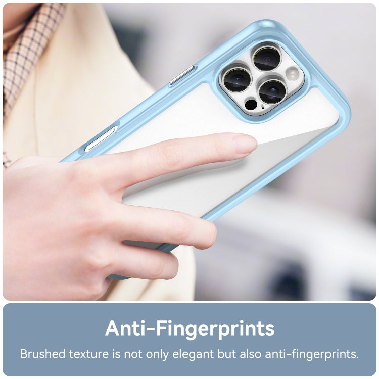 For iPhone 16 Pro Max Colorful Series Acrylic + TPU Phone Case(Blue) - iPhone 16 Pro Max Cases by PMC TechLife | Online Shopping South Africa | PMC TechLife | Buy Now Pay Later Mobicred