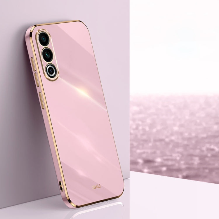 For Meizu 20 5G XINLI Straight Edge 6D Electroplate TPU Phone Case(Cherry Purple) - free shipping - PMC Jewellery - Order now!