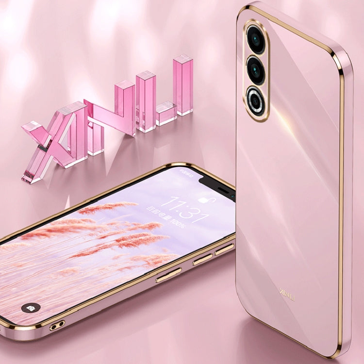 For Meizu 20 5G XINLI Straight Edge 6D Electroplate TPU Phone Case(Cherry Purple) - free shipping - PMC Jewellery - Order now!