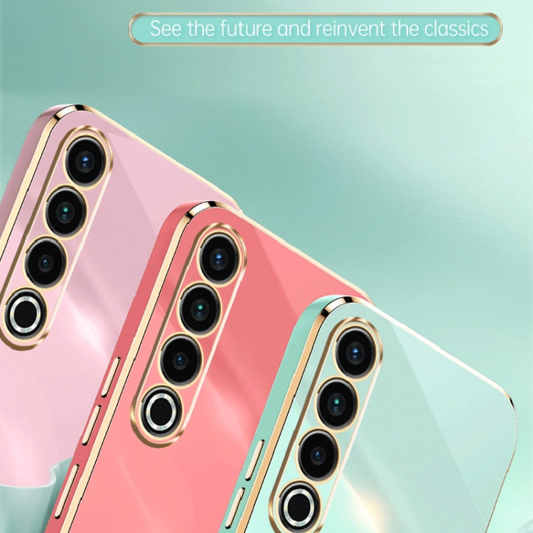 For Meizu 20 Pro 5G XINLI Straight Edge 6D Electroplate TPU Phone Case(White) - free shipping - PMC Jewellery - Order now!