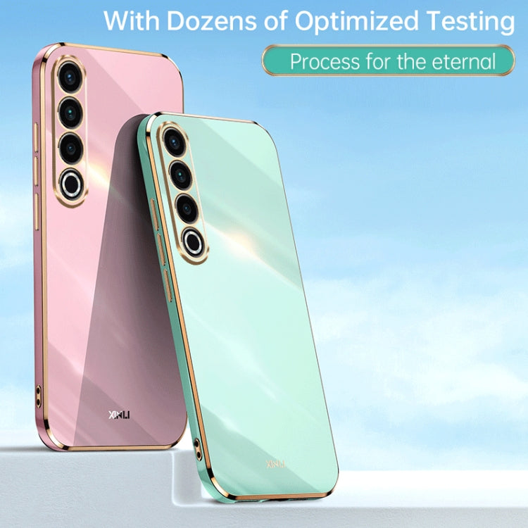For Meizu 20 Pro 5G XINLI Straight Edge 6D Electroplate TPU Phone Case(Mint Green) - More Brand by XINLI | Online Shopping South Africa | PMC Jewellery | Buy Now Pay Later Mobicred