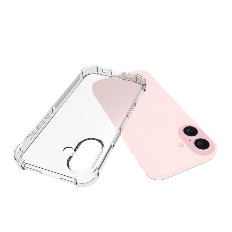For iPhone 16 Shockproof Non-slip Thickening TPU Phone Case(Transparent) - iPhone 16 Cases by PMC TechLife | Online Shopping South Africa | PMC TechLife | Buy Now Pay Later Mobicred