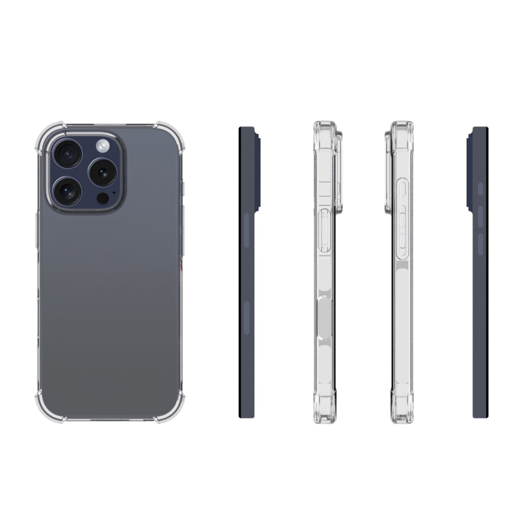For iPhone 16 Pro Shockproof Non-slip Thickening TPU Phone Case(Transparent) - iPhone 16 Pro Cases by PMC TechLife | Online Shopping South Africa | PMC TechLife | Buy Now Pay Later Mobicred