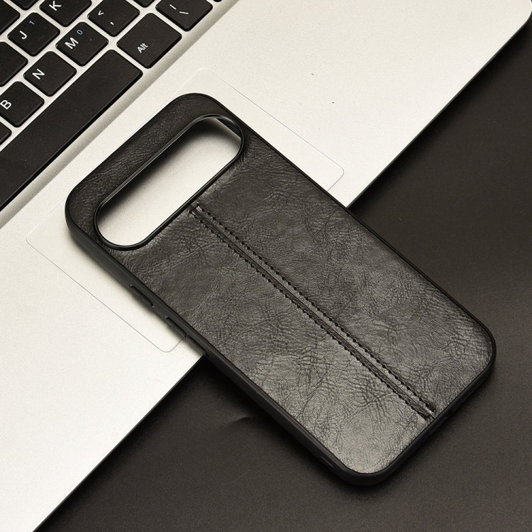 For Google Pixel 9 Sewing Cow Pattern Skin PC + PU + TPU Phone Case(Black) - Google Cases by PMC TechLife | Online Shopping South Africa | PMC TechLife | Buy Now Pay Later Mobicred