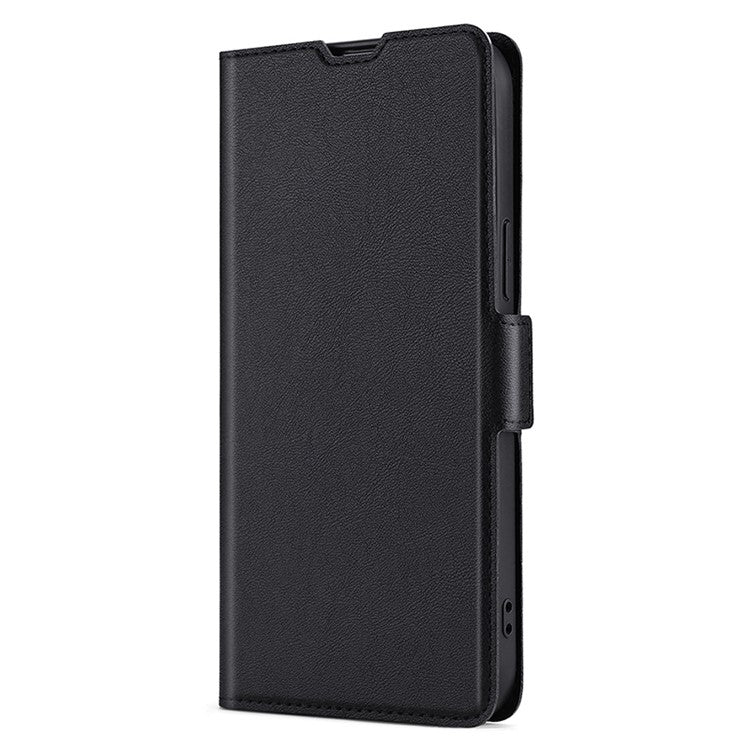For Huawei Pura 70 Ultra Ultra-thin Voltage Side Buckle Horizontal Flip Leather Phone Case(Black) - Huawei Cases by PMC Jewellery | Online Shopping South Africa | PMC Jewellery | Buy Now Pay Later Mobicred
