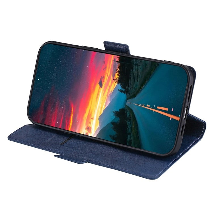 For Huawei Pura 70 Ultra Ultra-thin Voltage Side Buckle Horizontal Flip Leather Phone Case(Blue) - free shipping - PMC Jewellery - Order now!