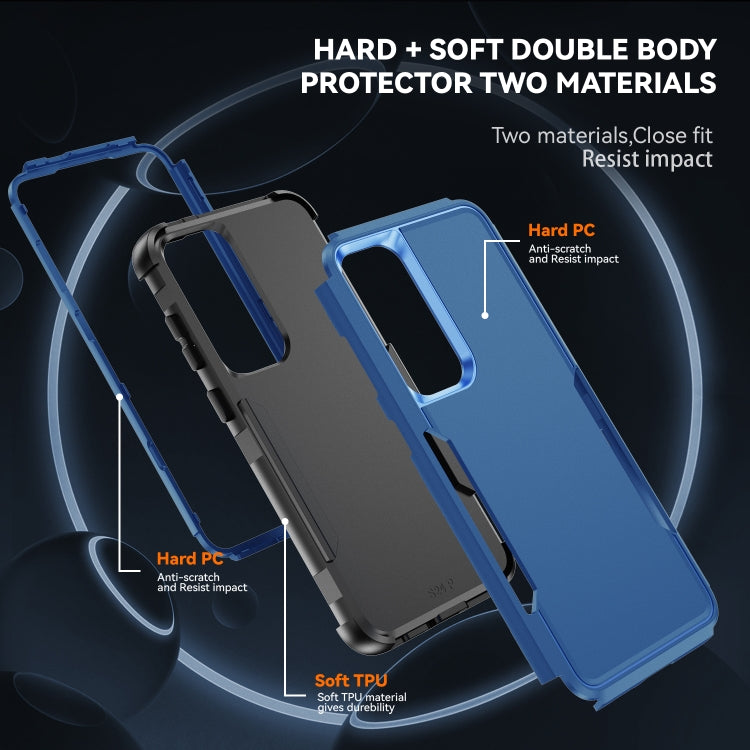 For Samsung Galaxy S24+ 5G TPU + PC Shockproof Protective Phone Case(Royal Blue + Black) - free shipping - PMC TechLife - Order now!